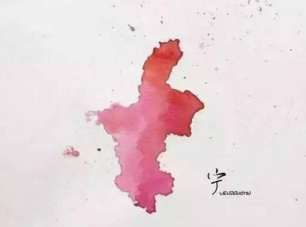 水墨版中国34个省级行政区地图快来看看你家乡的是什么样子