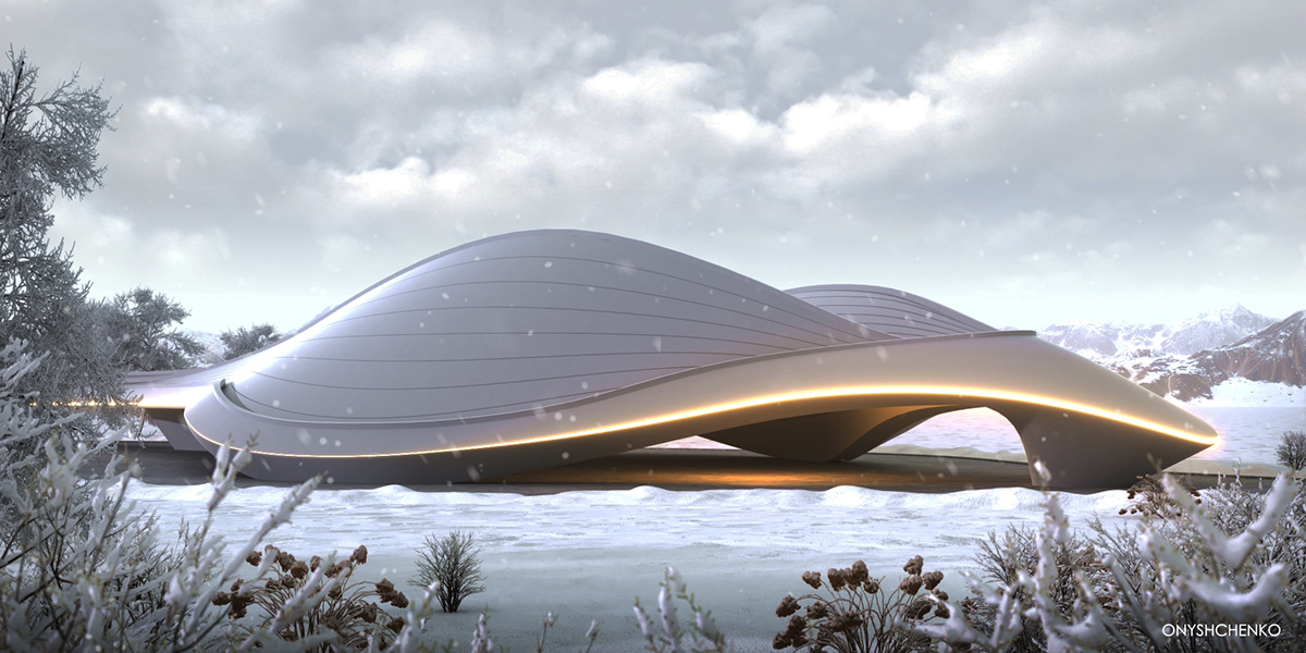 概念设计futuristicarchitectural未来派的建筑结构设计