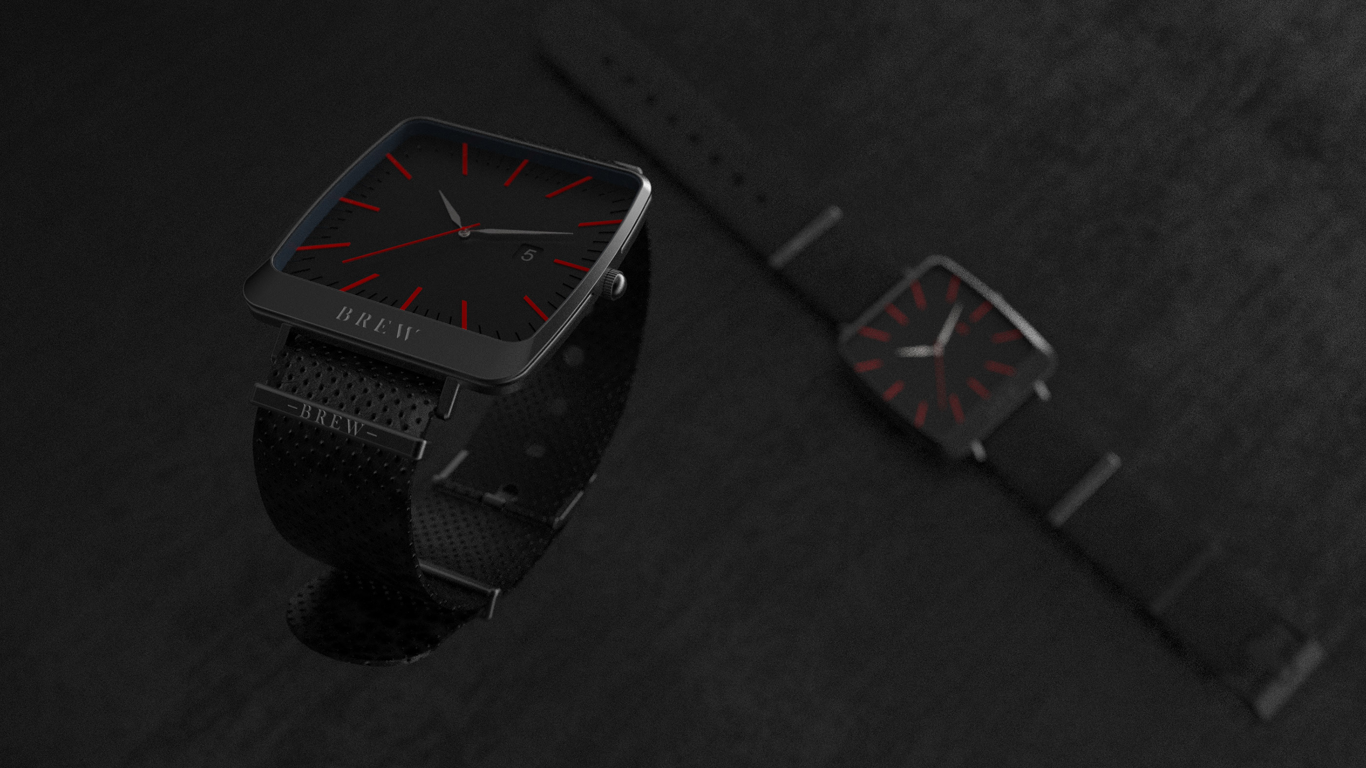 黑色,手表,brew watch