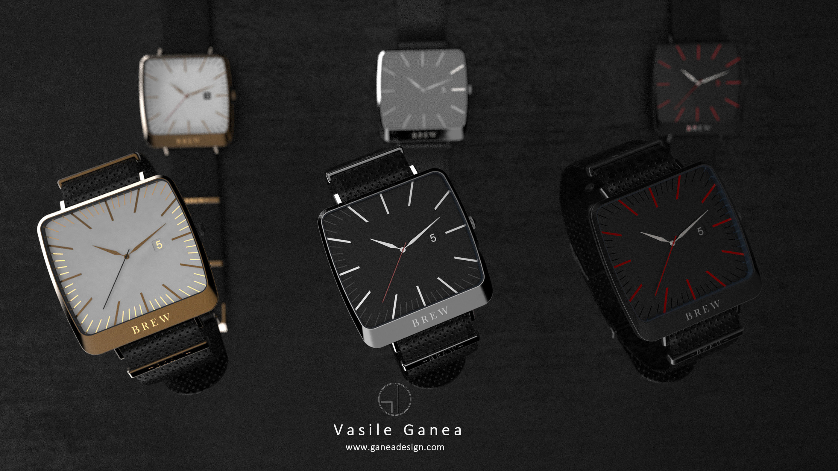 黑色,手表,brew watch