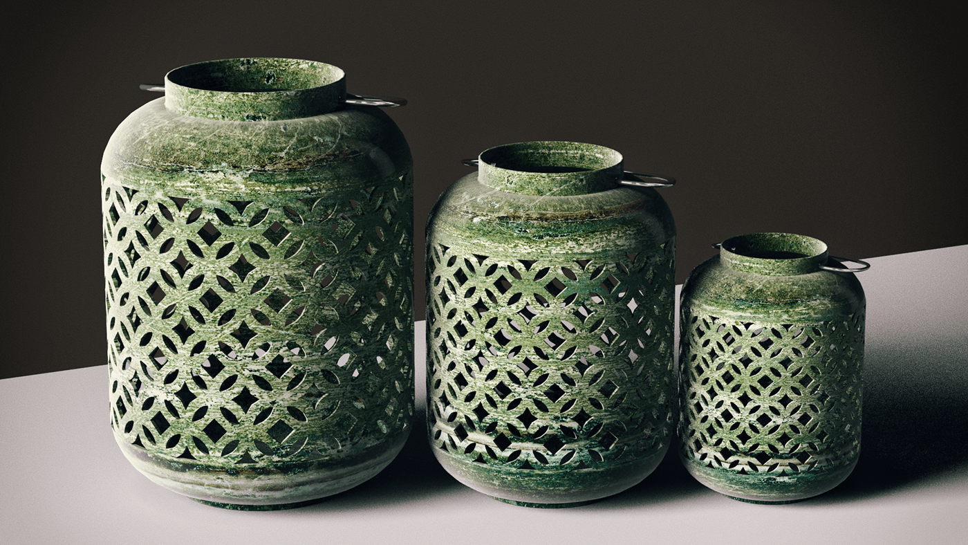 decorative vase 3d建模还原古代花瓶设计