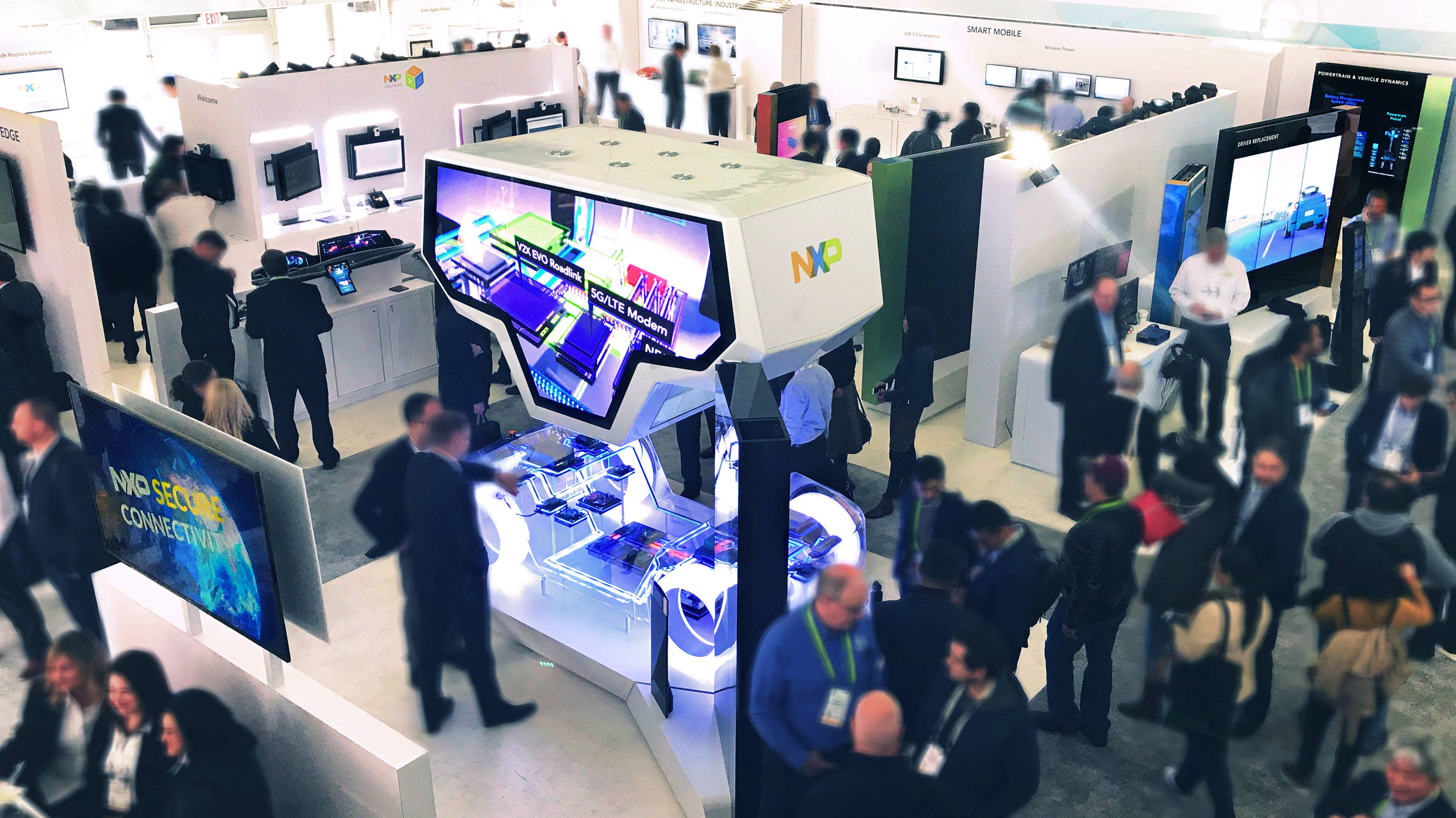 自动驾驶汽车,ces2019,设计系统,品牌互动,展览设计,交互设计,nxp恩智