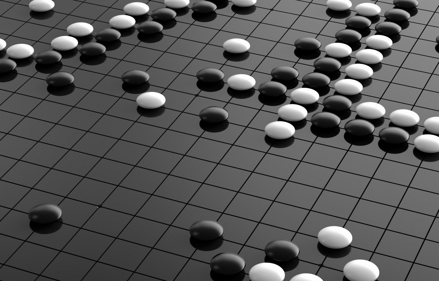 一副不同寻常的围棋板代表了人民对模拟世界的尊重