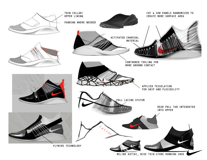 nike 运动鞋设计