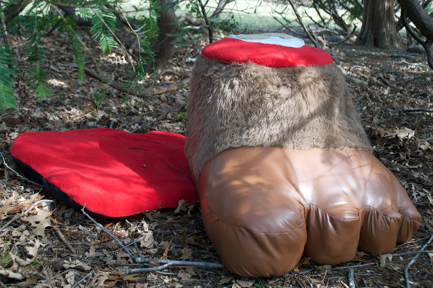 big bigfoot foot footstool