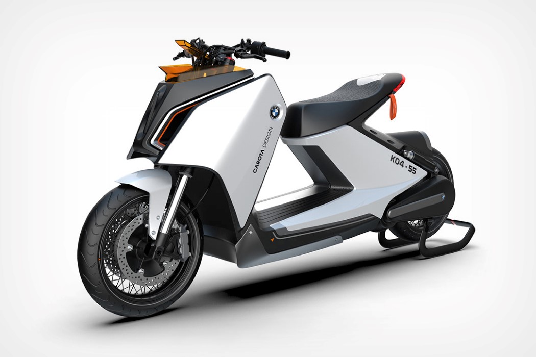 宝马,e-scooter,悬臂座椅,概念,电动摩托车