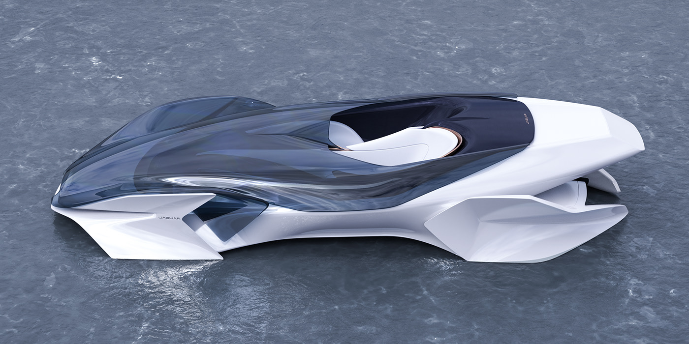 jaguar manta concept——超酷的未来汽车概念,一定要