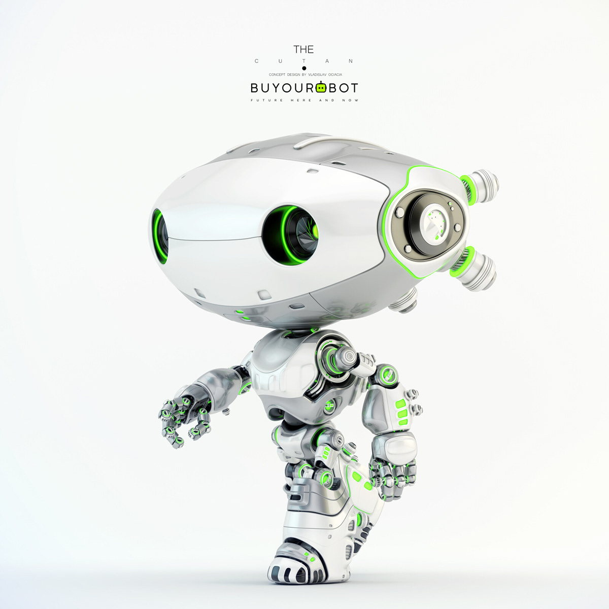robot frog——很可爱的机器人形象,未来感十足