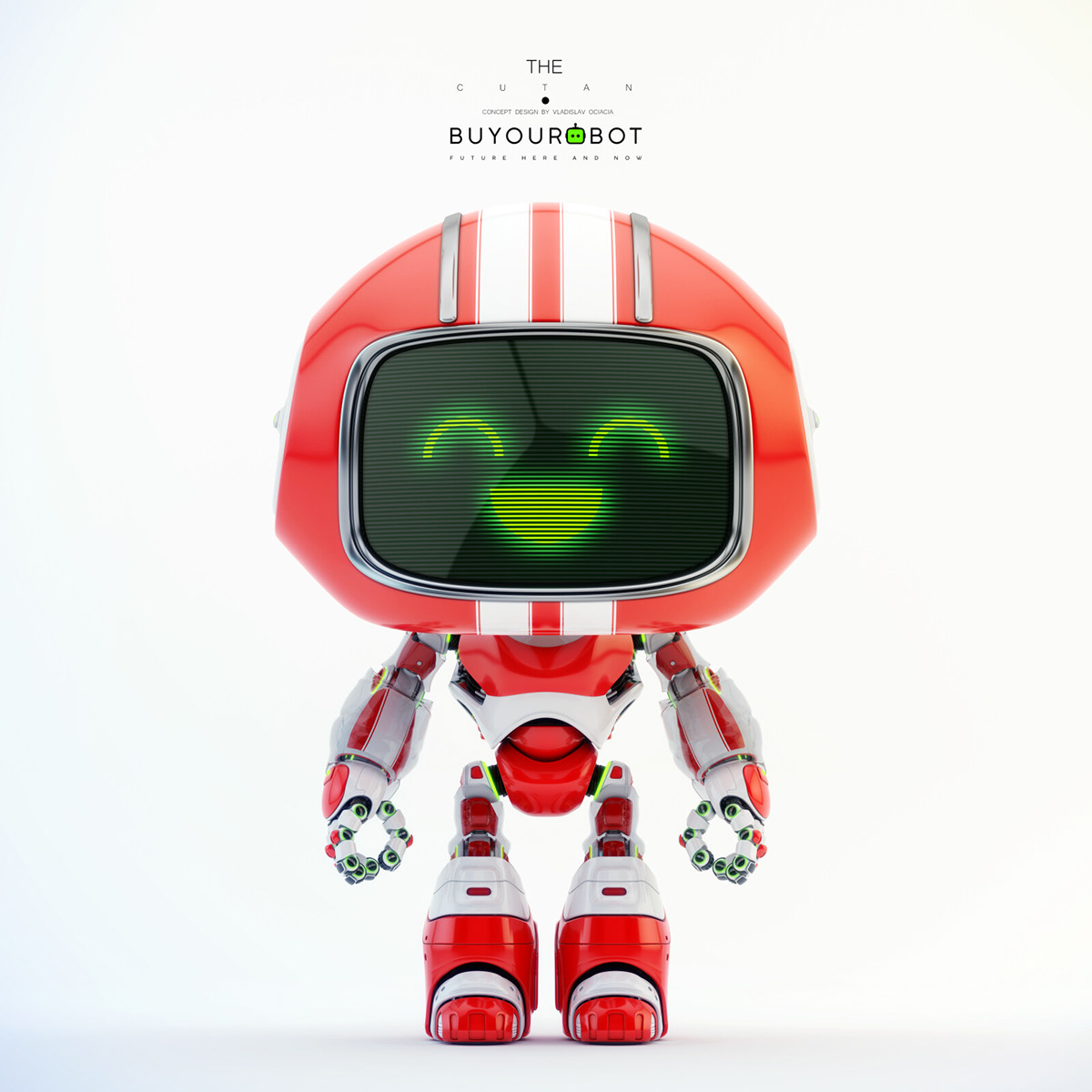 redcutebot超级可爱的小机器人萌化你的心