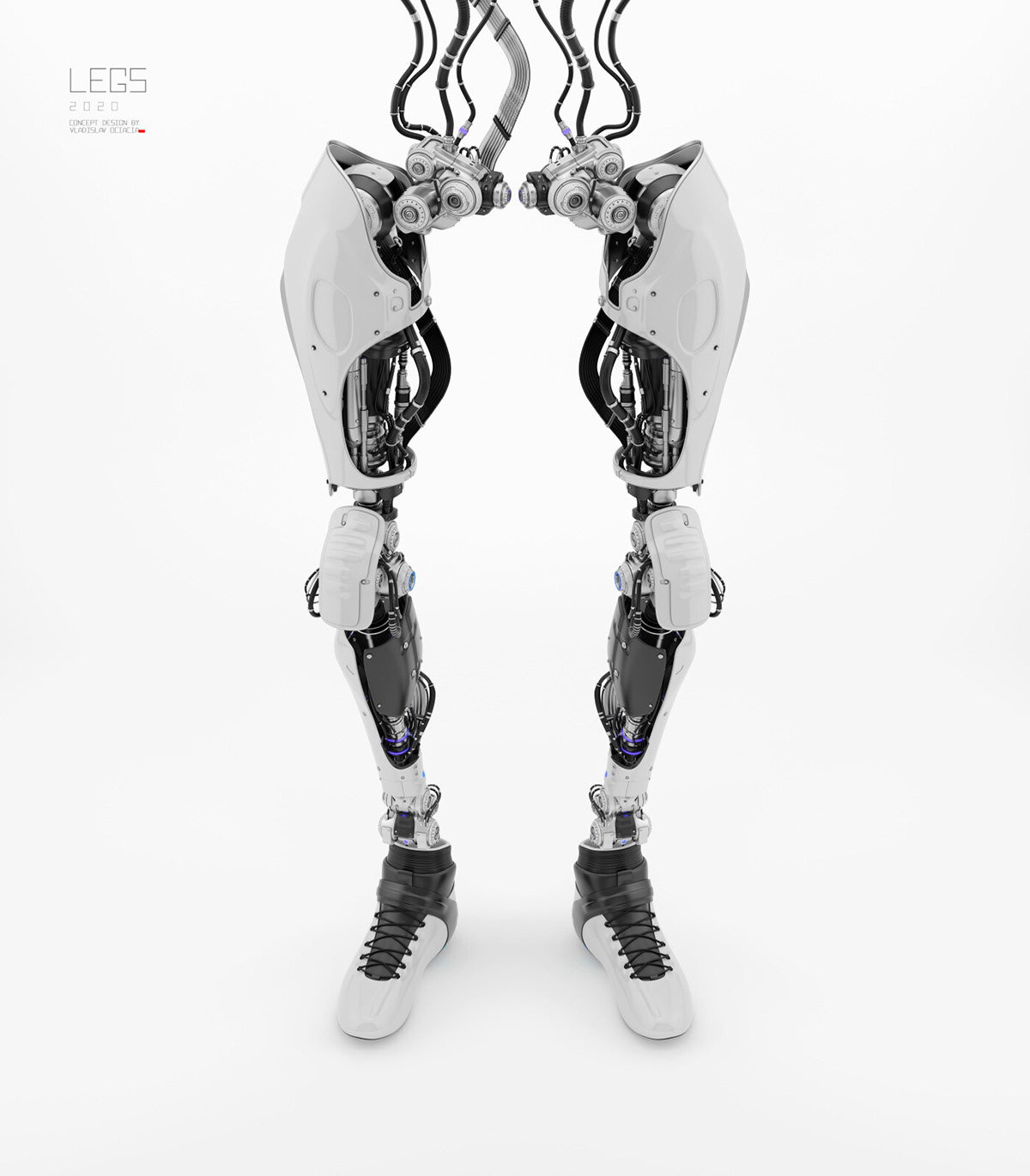 legs超酷的机械腿模型科技感十足
