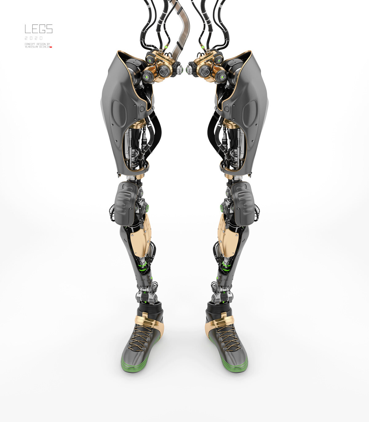 legs——超酷的机械腿模型,科技感十足!