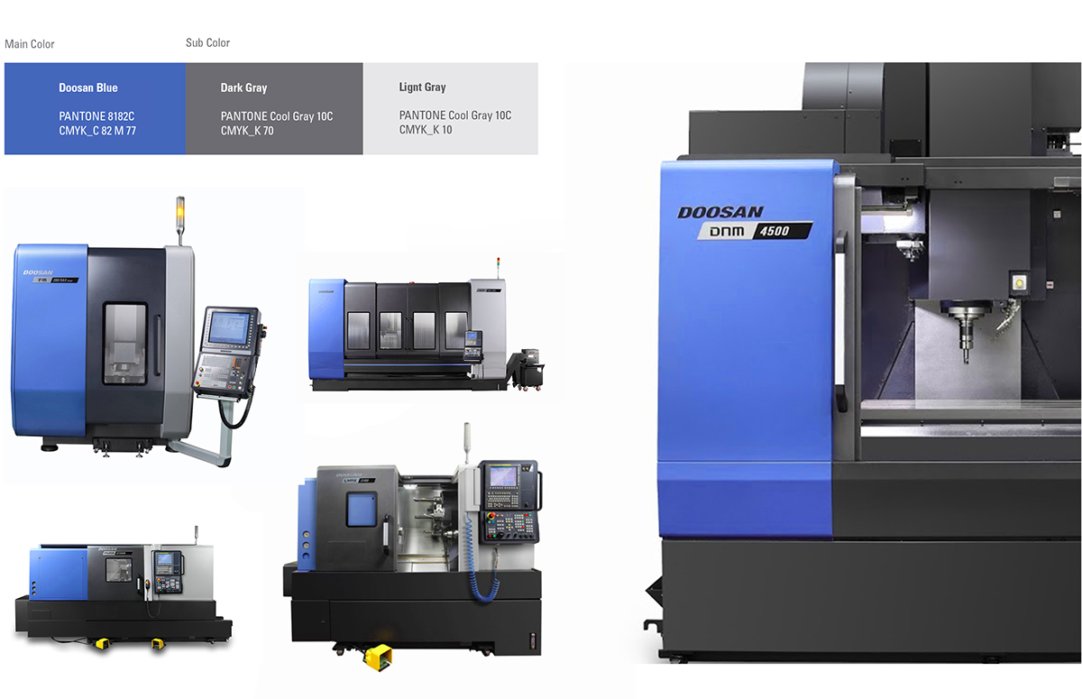 doosan 红外线数控机床产品标识设计