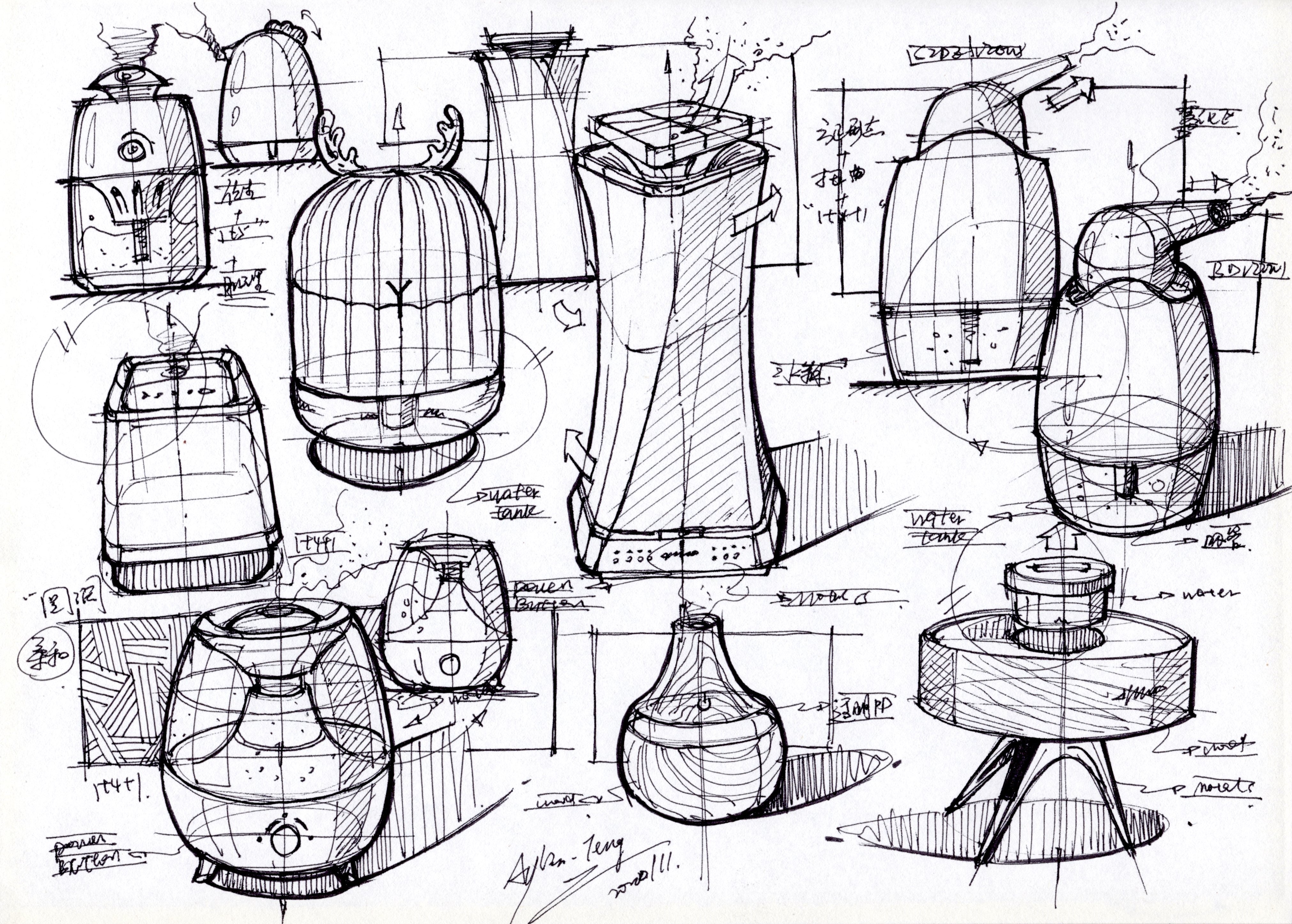 工业产品设计手绘,工业产品设计考研,产品设计师手绘本,产品设计草图