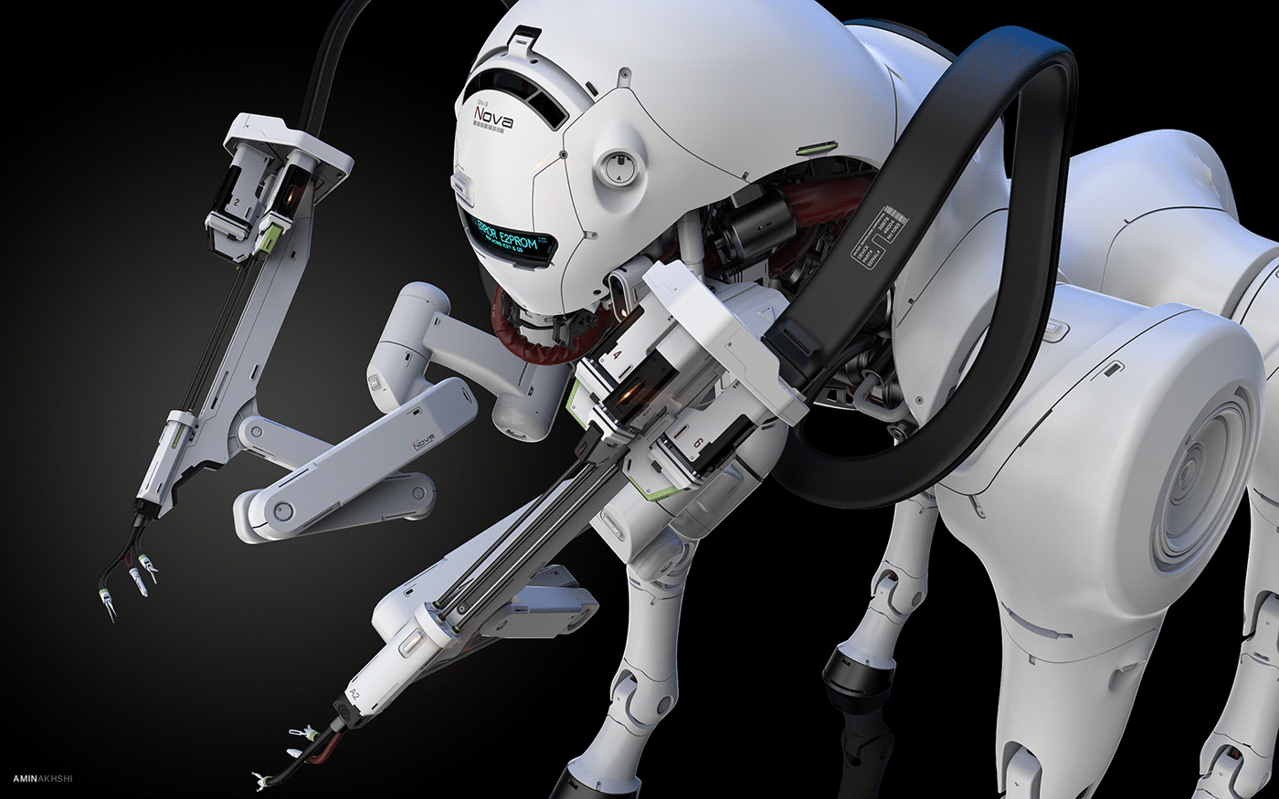 sn3nova概念机器人帮我们进入危险范围去工作
