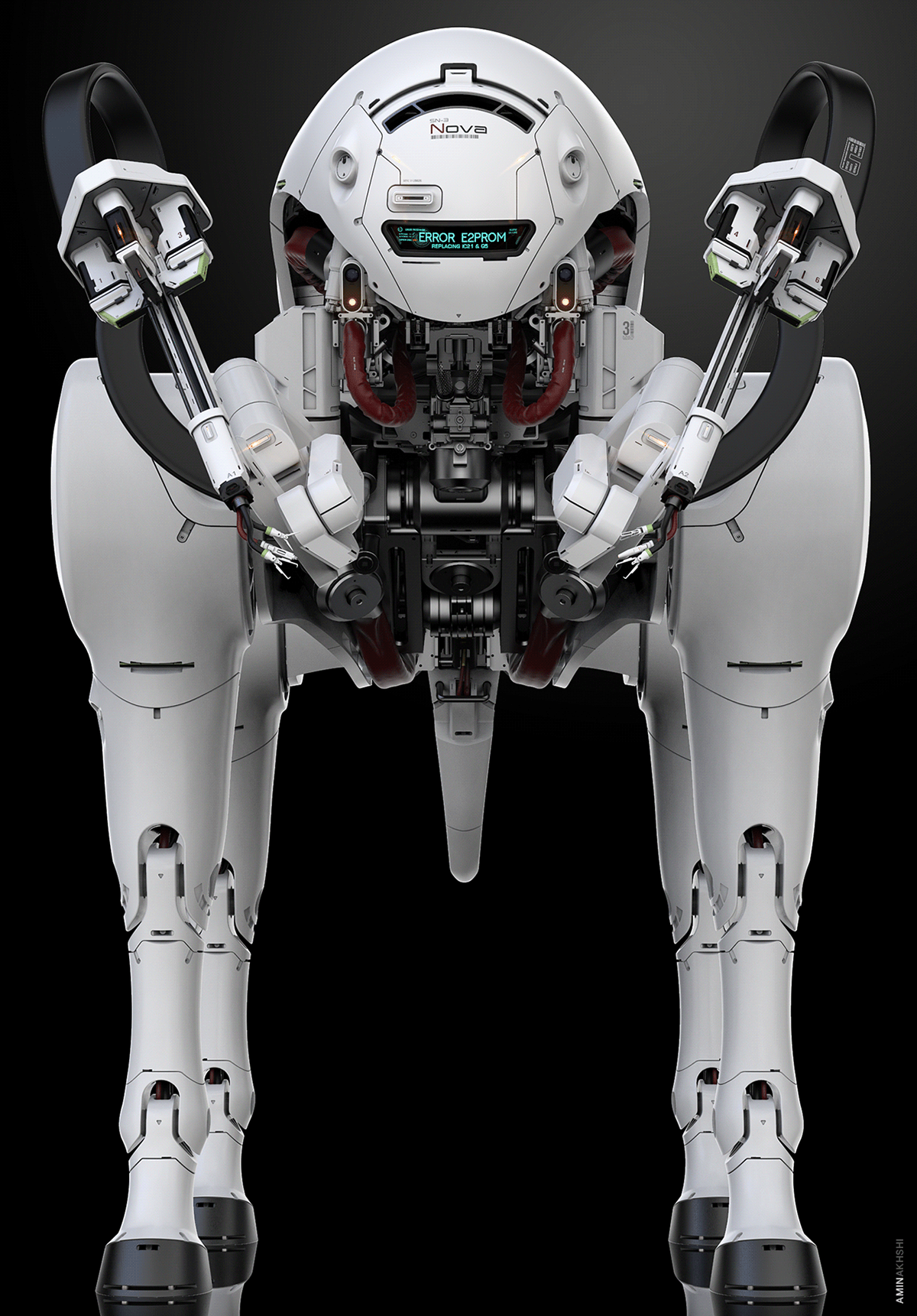 sn3nova概念机器人帮我们进入危险范围去工作