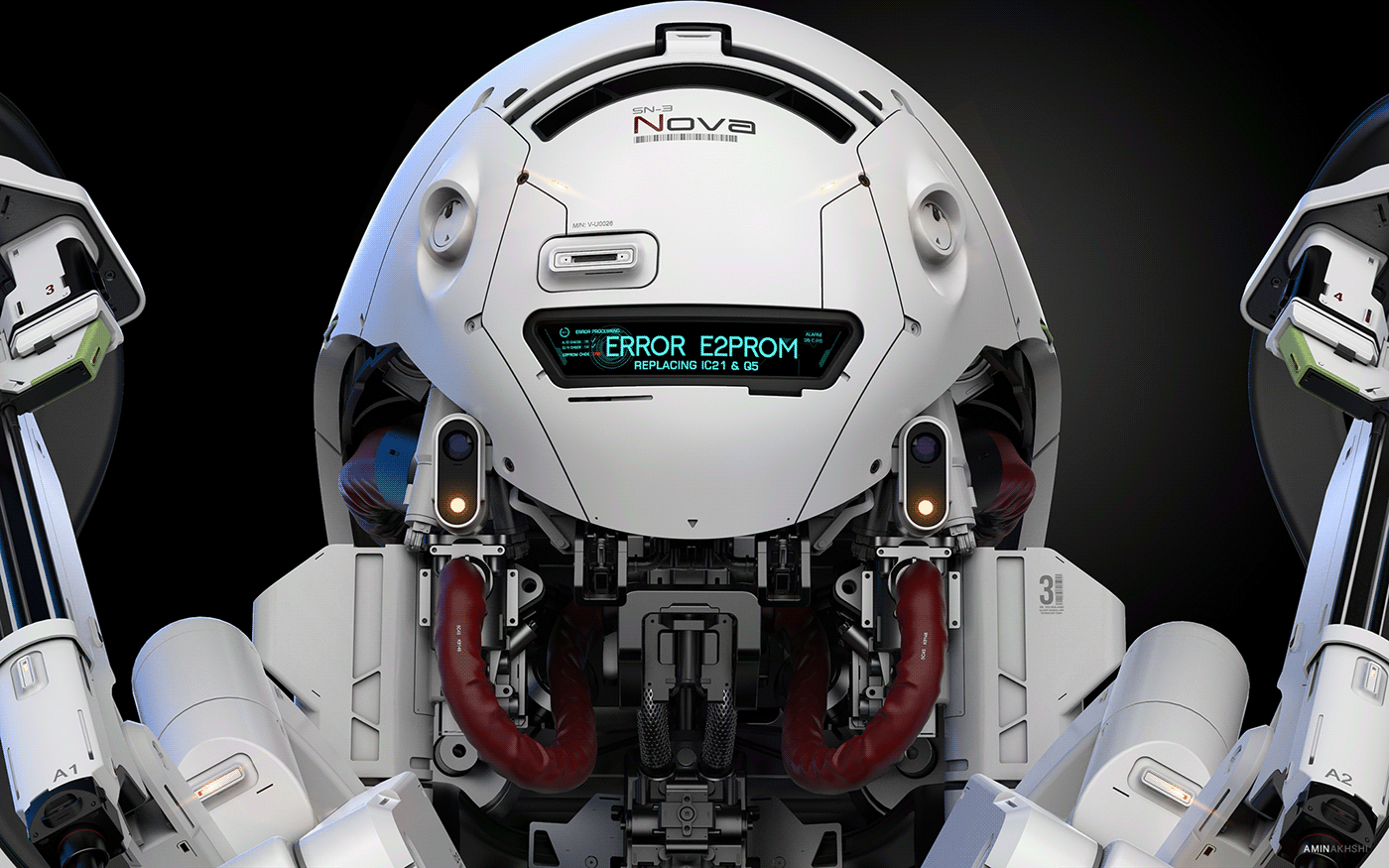 sn3nova概念机器人帮我们进入危险范围去工作