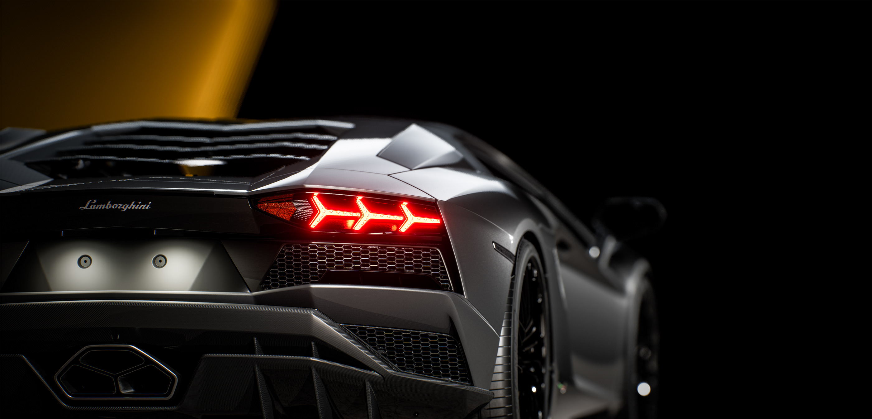 兰博基尼大牛aventadors渲染