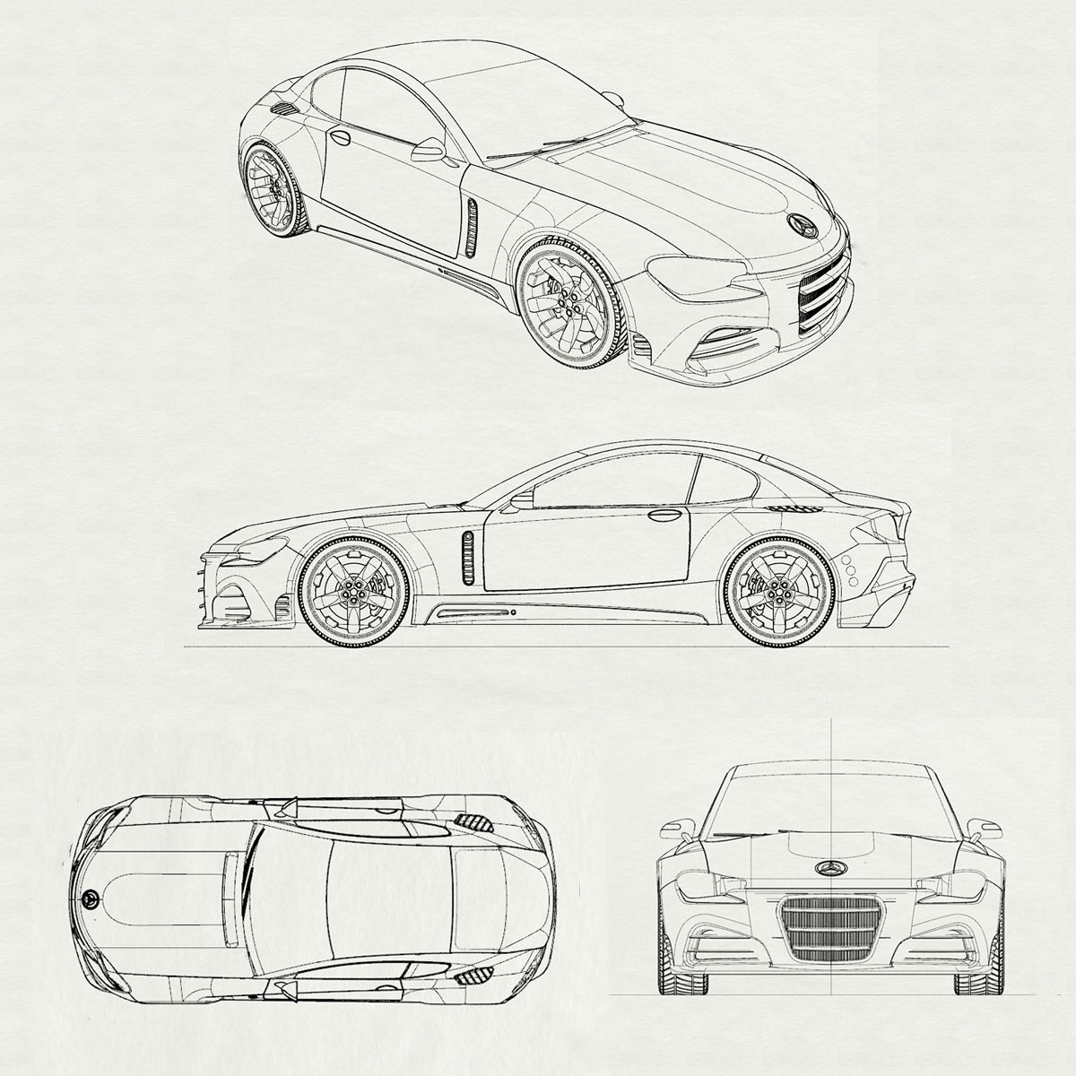 奔驰汽车3d模型概念设计byalejandroredondo