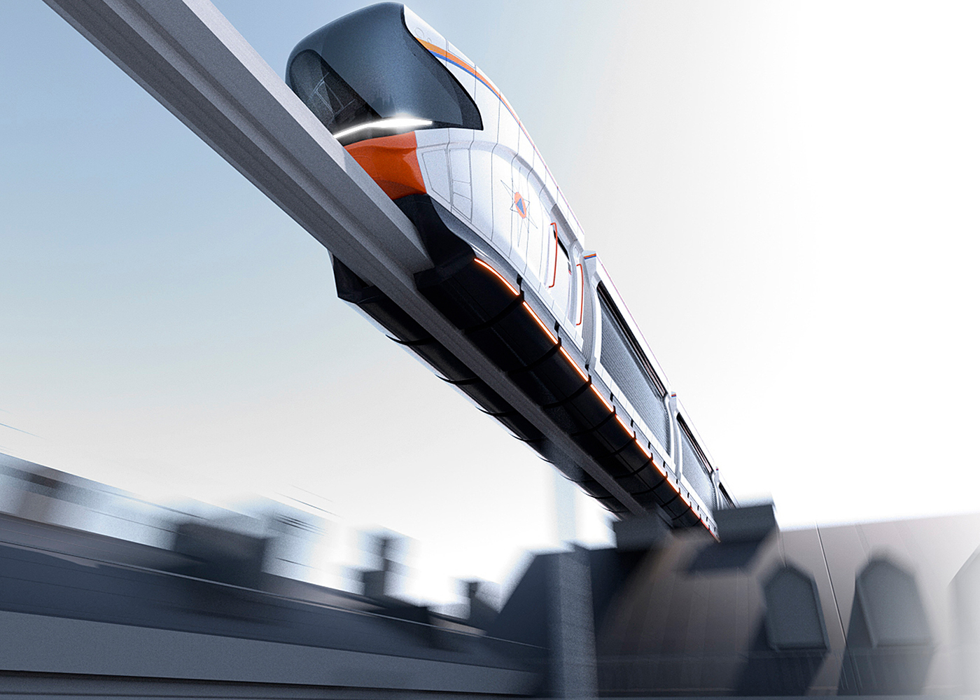 monorail train,单轨列车,铁路