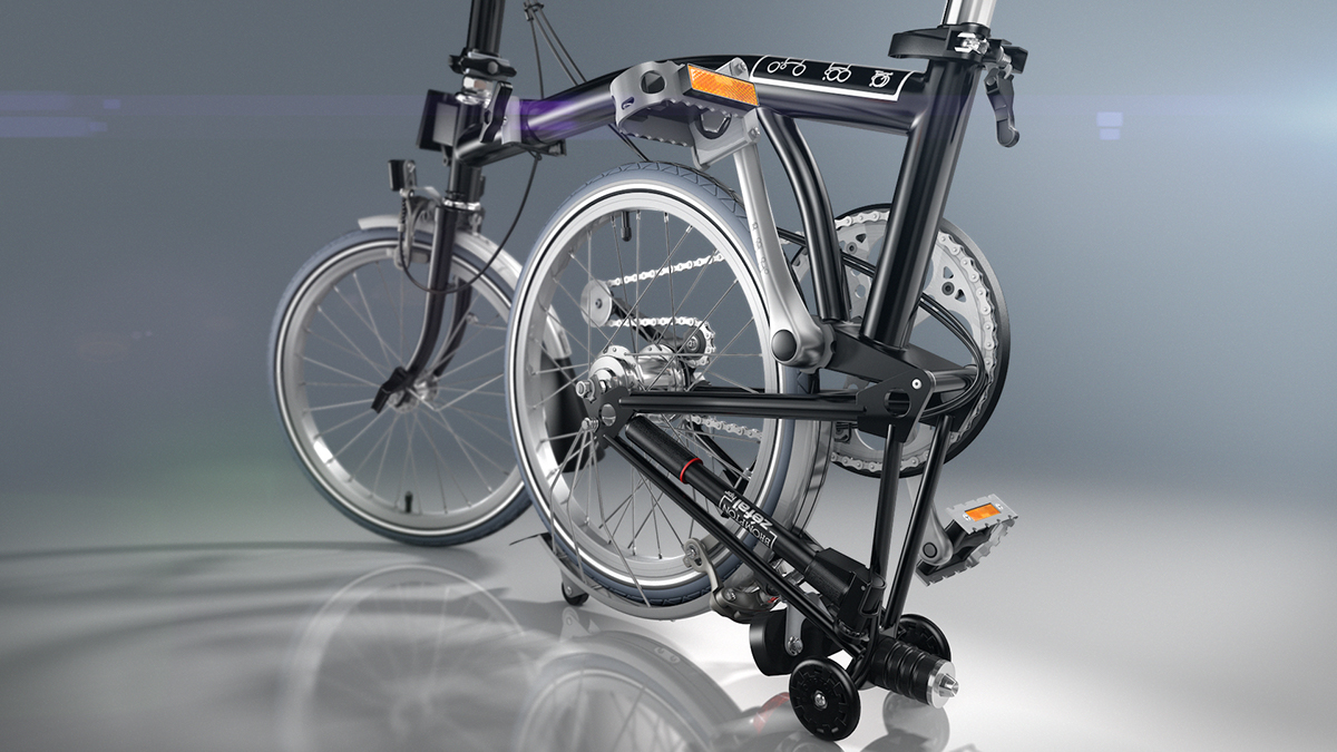 brompton,折叠自行车,交通工具,工业设计