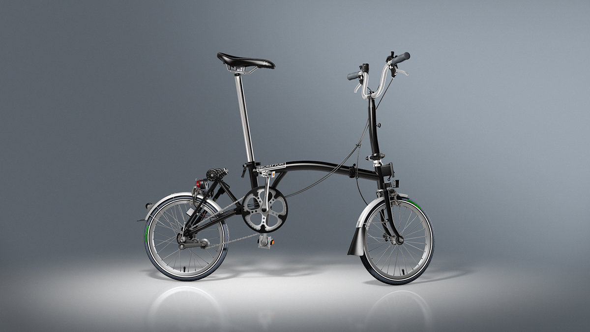 brompton,折叠自行车,交通工具,工业设计