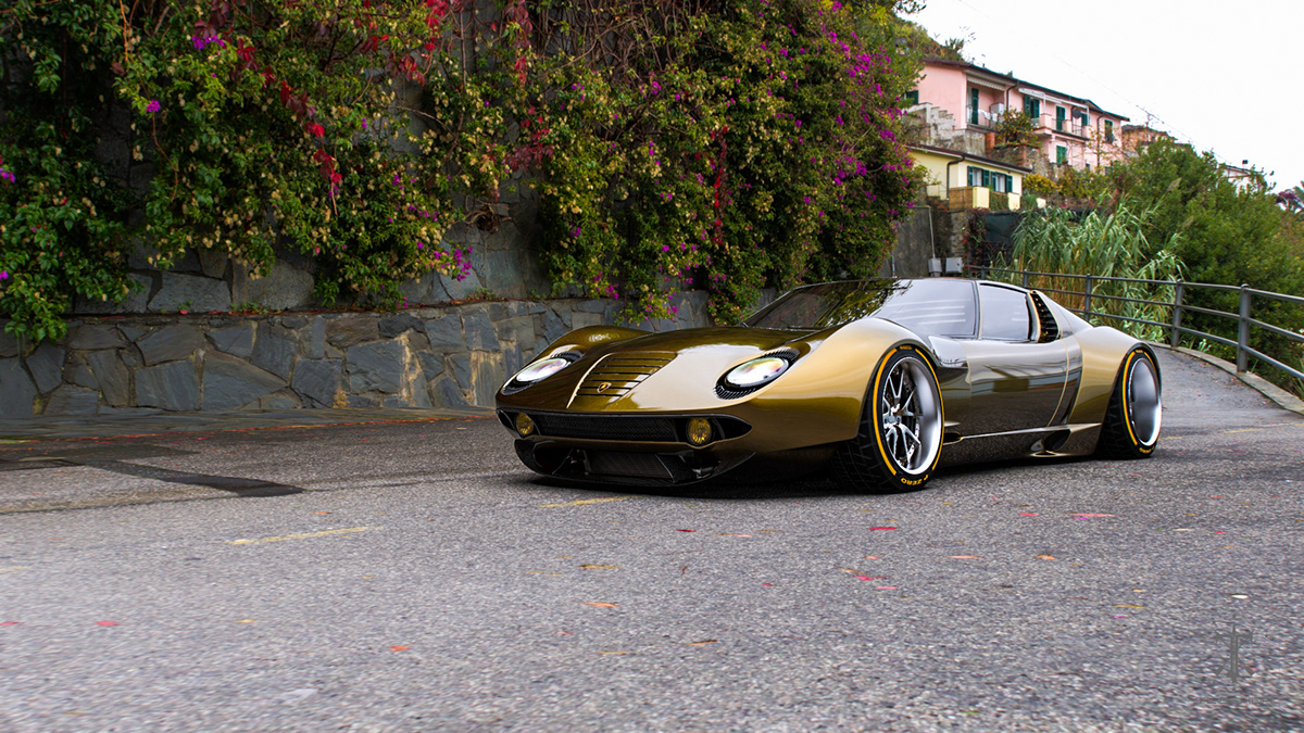 兰博基尼 miura fr, 前引擎和车身的重新设计