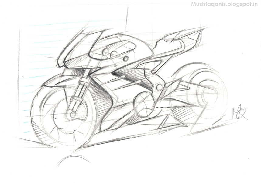 摩托车,草图,ps