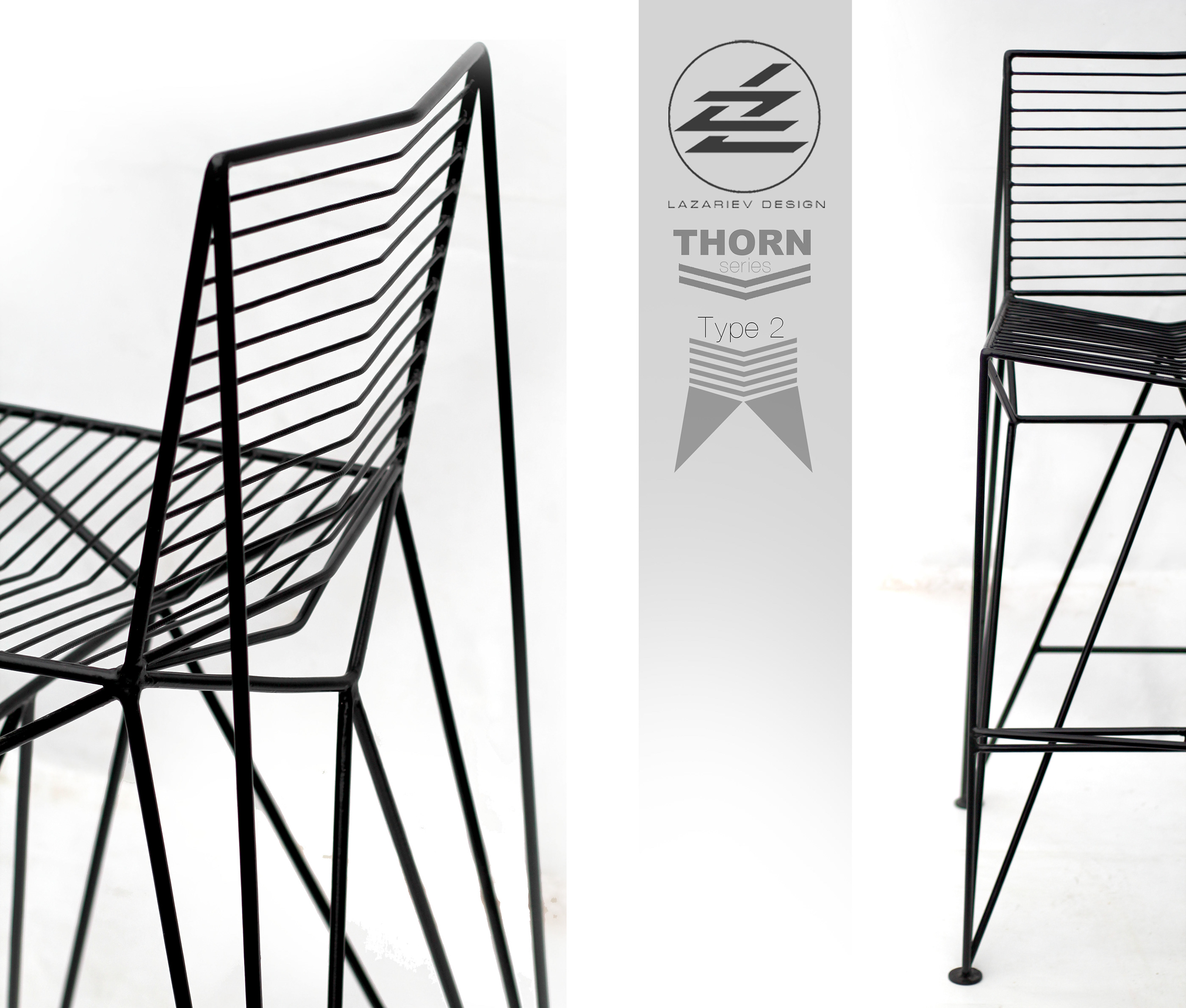产品设计,thorn-2,金属吧椅
