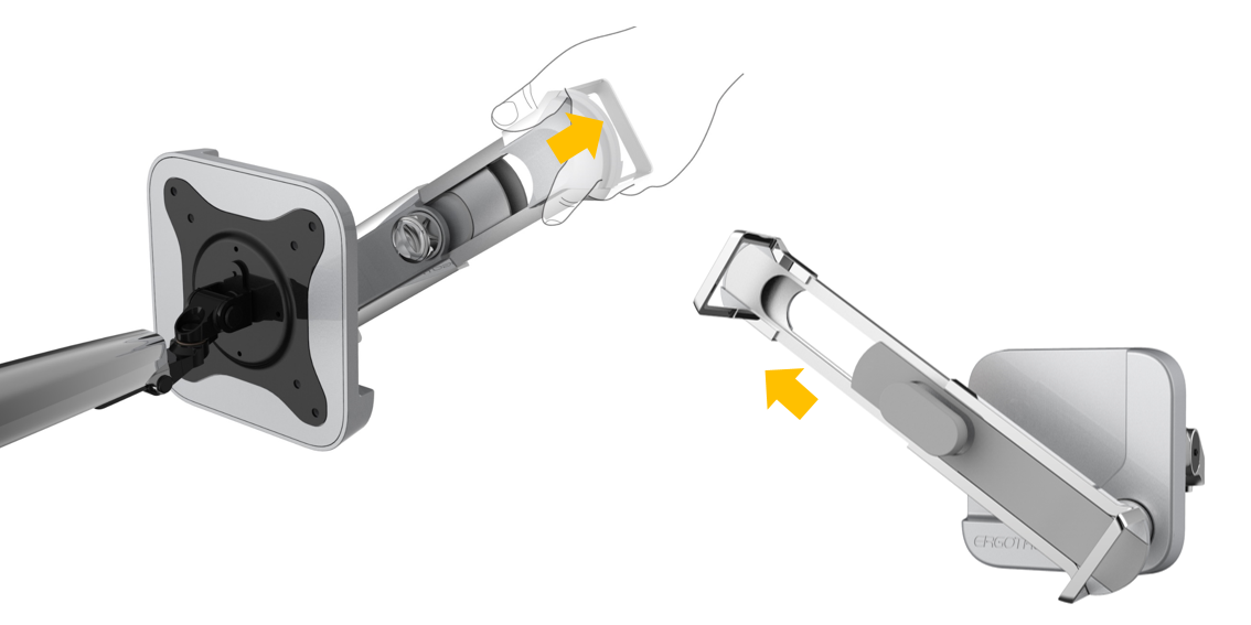 平板电脑vesa安装 concept a cmf 安装 step1:将vesa支架与片剂支架