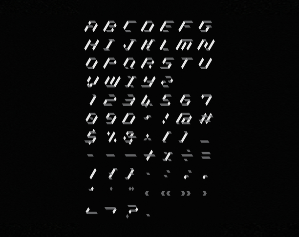 【2018 红点奖】Optical Illusion Typeface / 光学错觉字体
