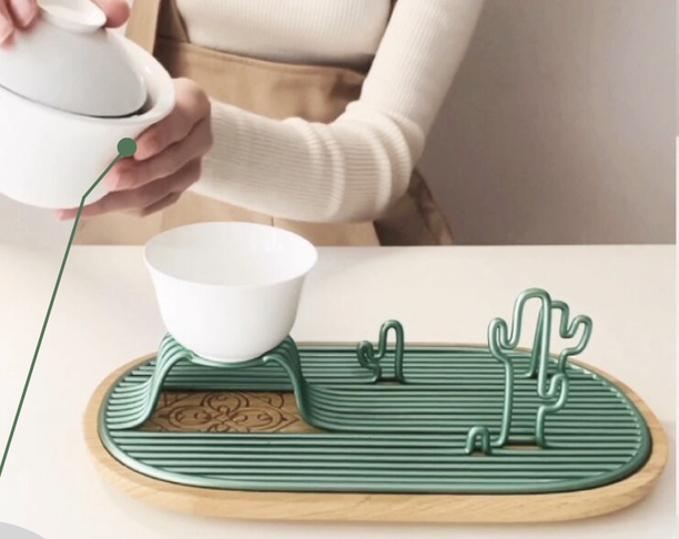 “沙漠绿洲”--新中式茶具