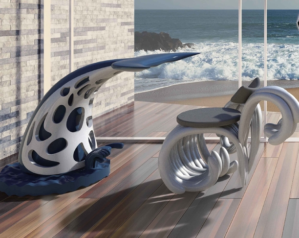 “鲸入海”套装桌椅