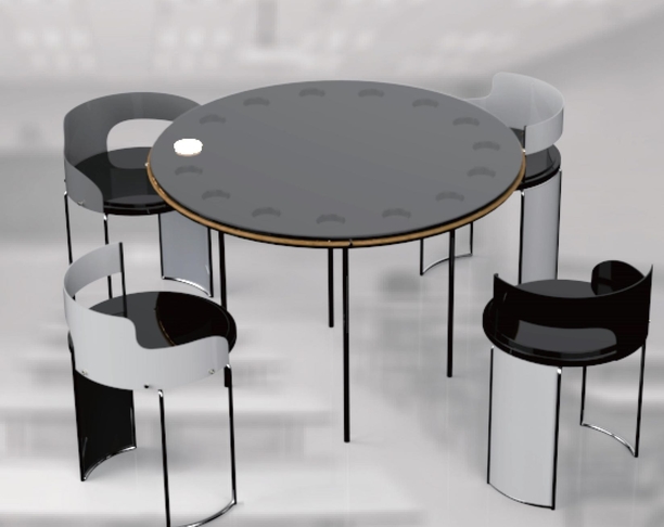 moon——一款激发同学交流互动的小组桌椅