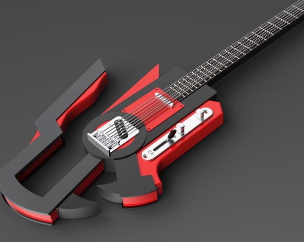 虎型电子吉他设计