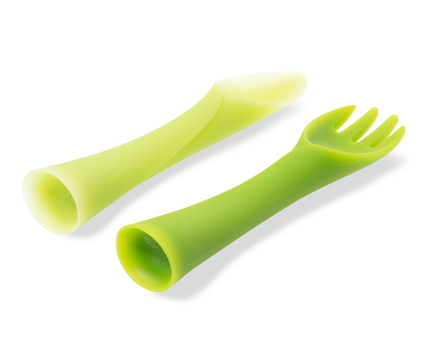 【2022 红点奖】Silicone Training Fork + Spoon Set / 餐具