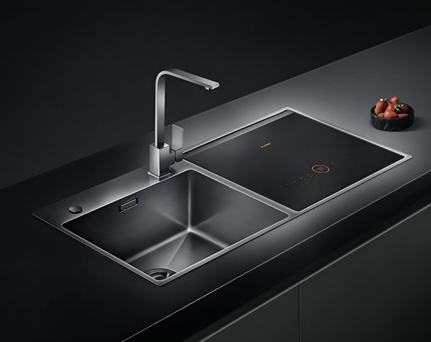 【2022 红点奖】JBSD2F-E9 / 带洗碗机的厨房水槽
