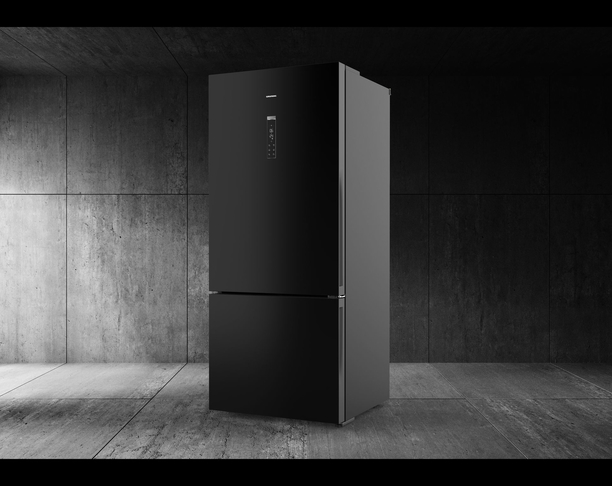 【2022年 iF设计奖】Grundig 78 cm Combi Nofrost Glass Door Refrigerator