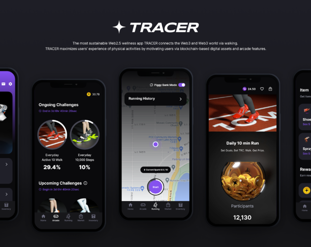 【2023年 iF设计奖】TRACER - Web3-based Exercise Motivation App