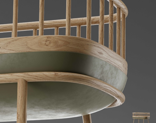 【2023年 iF设计奖】Koza Crib-Crib Design that Provides Baby's Comfort