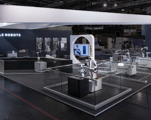 【2023年 iF设计奖】Exhibition booth of Agile Robots at automatica  