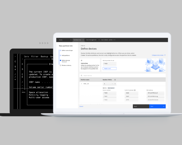 【2023年 iF设计奖】IBM DPM - Partition link end-to-end experience