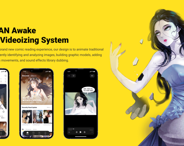 【2023年 iF设计奖】KUAIKAN Awake Comic Videoizing System