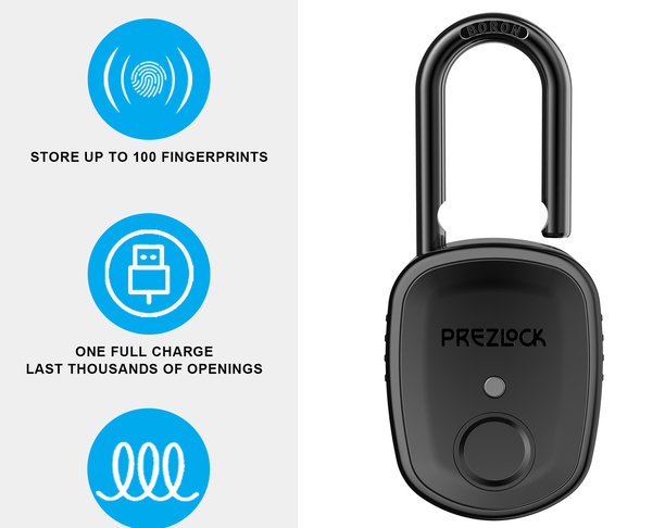 【2023年 iF设计奖】Prezlock Fingerprint Padlock Pebble