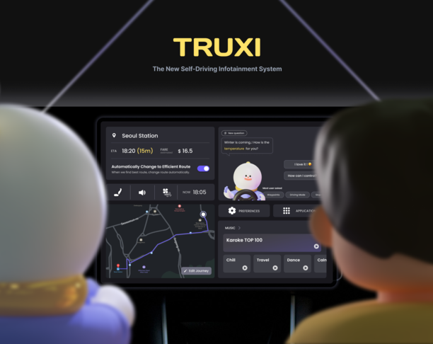 【2023年 iF设计奖】TRUXI - The New Self-Driving Infotainment System