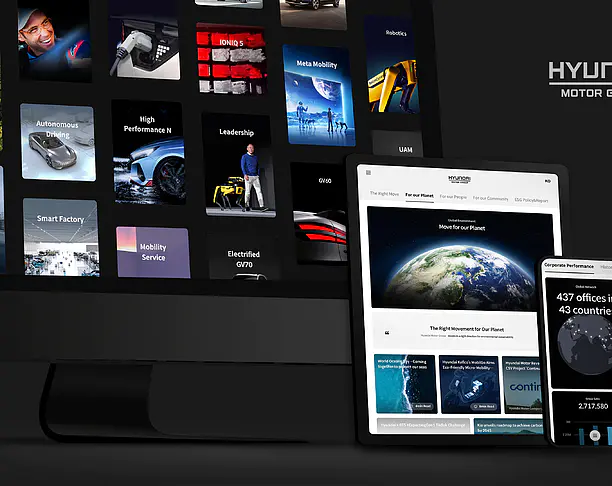 【2023年 iF设计奖】Hyundai Motor Group PR Website