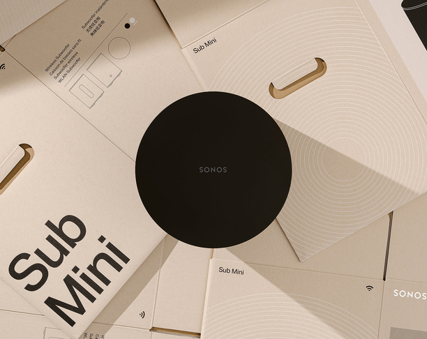 【2023 红点最佳设计奖】Sonos Sub Mini and Sonos Ray Packaging / 包装系列