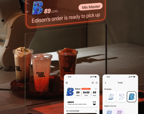 【2024年 iF设计奖】Interactive T-OLED for Robot cafe