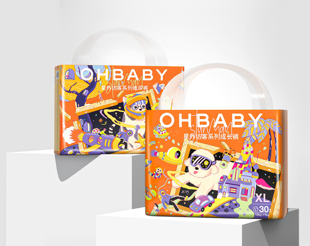 【2024年 iF设计奖】OHBABY Starman Baby Diaper