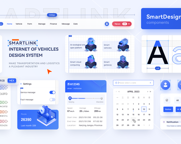 【2024年 iF设计奖】SMARTLINK Internet of Vehicles design system