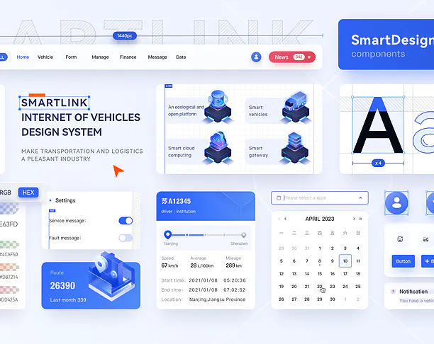 【2024年 iF设计奖】SMARTLINK Internet of Vehicles design system